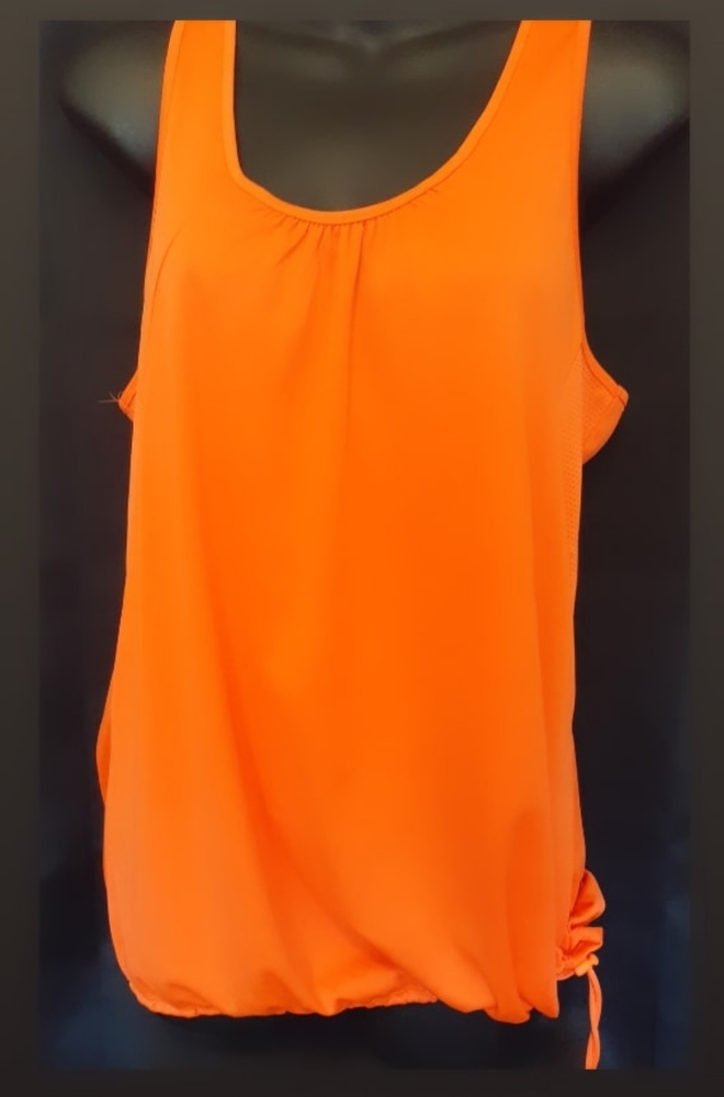 Danskin Now medium orange drawstring  top